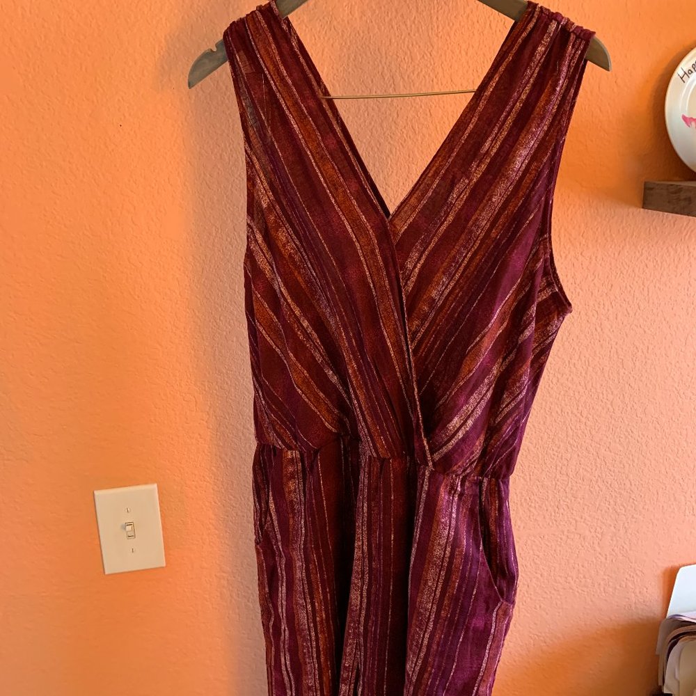 Universal Thread V-Neck Romper Sz. L Rust 067
